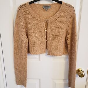 Sportmax Maxmara camel mohair croppee sweater xl